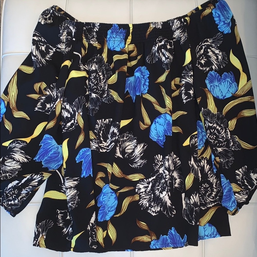 Impeccable Pig 3/4 Sleeve Off the Shoulder Top